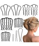 10 Pieces Hair Side Combs U-Shaped French Twist Clips for Updo Bun - Hair Stick Accessories for Women and Girls - Buy Online on GoSupps.com