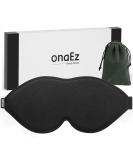 onaEz Sleep Mask 2023 - Total Darkness 3D Eye Mask with 12mm Eye Sockets - Breathable Milk Ice Silk - for Travel, Napping, Yoga - Black - Buy Online on GoSupps.com