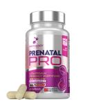 Prenatal PRO: Ultra Premium Pregnancy Vitamins with 18 Key Ingredients | Folic Acid, Omega 3 DHA | 60 Capsules for Before, During, and After Pregnancy - Buy Online on GoSupps.com