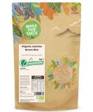Wholefood Earth Organic Jasmine Brown Rice 1kg | GMO-Free, Vegan, Source of Fibre | Certified Organic - Buy Online on GoSupps.com