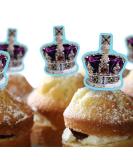 *3 for 2 offer* Cakeshop 24 x 4cm King Charles III 3rd Coronation Stand-Up Crown Photo Edible Cupcake Toppers Cake Decorations - Premium Wafer Precut - Buy Online on GoSupps.com