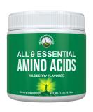 All 9 Essential Amino Acids Powder - 32X More Effective than BCAAs | Wildberry EAA Supplement for Energy & Muscle Growth | Clinically Studied - Buy Online on GoSupps.com