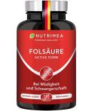 Folic Acid (Vitamin B9) 5-MTHF - 400 g for Pregnancy & Child Growth | Supports Maternal Health & Reduces Tiredness | Made in France | 4-Month Supply - Buy Online on GoSupps.com