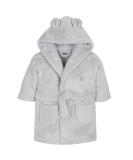 Baby Boy Girl Plush Fleece Dressing Gown Robe 6-12 Months Grey - Soft, Cosy & Warm Gift - Buy Online on GoSupps.com