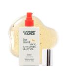 EVERYDAY HUMANS Sun Glazed SPF 30 Moisturizing Suntan Glow Oil with Gold Shimmer - Vegan Tanning Oil with Squalane, Jojoba Oil & Citrus Scent | Non-Greasy Formula, Oxybenzone Free - Buy Online on GoSupps.com