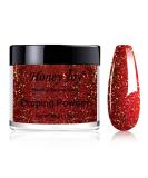 28g Holographic Iridescent Sparkle Glitter Dip Powder Nails - Red Golden Long-Lasting Dipping Nails - No UV Light Needed - Buy Online on GoSupps.com