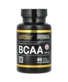Buy California Gold Nutrition BCAA - AjiPure Branched Chain Amino Acids 500mg 60 Veggie Capsules - International Shipping - Buy Online on GoSupps.com