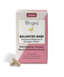 Winged Wellness Balanced Babe | Hormone Balance & Estrogen Detox | PMS Relief | 100mg DIM & Nutrient-Rich Formula | 60ct - Buy Online on GoSupps.com