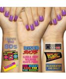 Retro 80s Temporary Tattoos - 5 Pages | Funny 1980s Theme Party Decoration & Favors - Buy Online on GoSupps.com