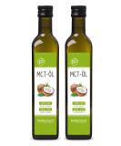 Buy MCT Oil Bio 1000ml - 100% Organic Coconut Oil | Premium Quality 70% Caprylic Acid C8 & 30% Capric Acid C10 | 2x 500ml | International Shipping Available - Buy Online on GoSupps.com