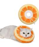 ANWA Adjustable Cat Cone Collar Soft, Cute Cat Recovery Collar, Cat Cones After Surgery for Kittens Medium (7-18 lbs) Orange - Buy Online on GoSupps.com