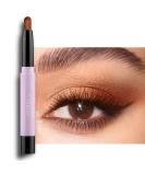 DELISOUL Cream Eyeshadow Stick - Long-Lasting Matte & Shimmer Eyeliner Pen for Neutral Eye Makeup | Waterproof Eye Shadow Pencil | Brown Orange Matte | Buildable Formula - Buy Online on GoSupps.com