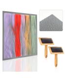 9.8 X 9.8 Inch Blending Board & Needle Felting Tools Set - Wool Carders & Cloth for Needle Felting Supplies - Buy Online on GoSupps.com