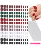144 Pcs Matte Fake Nails Set - Short French Full Cover Press-On Nail Tips for Women | Adhesive Tabs & Nail File Included - Buy Online on GoSupps.com