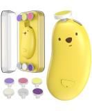 Goard Baby Nail Trimmer - Electric Nail Clipper Set with 6 Grinding Heads & LED Light for Safe Newborn and Toddler Care - Perfect for Fingernails & Toes - Buy Online on GoSupps.com