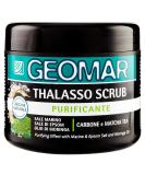 Geomar |Cleaning Thalasso peeling with sea salt bitter salt Moringa oil and extracts from charcoal and Matcha tea 95% natural origin made in Italy 600 g - Buy Online on GoSupps.com