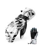 Ski Gloves - Waterproof Snow Gloves -30 Winter Gloves for Cold Weather Touchscreen Snowboard Gloves - White (Medium) - Men Women - Buy Online on GoSupps.com