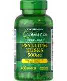 Puritan's Pride Psyllium Husks 500 Mg, Supports Digestive and Colon Health, 400 ct, by Puritan's Pride - Buy Online on GoSupps.com
