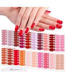 WOKOTO 20 Sheets Red Pink Nail Polish Strips | Solid Nail Wraps & Stickers for Women | Gel Nail Strips & Art | Best Stick On Nails for Girls | Nail Polish Wraps KIT3 - Buy Online on GoSupps.com