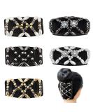 Besbomig 5-Piece Pearl Hair Clip Set - Elastic Hair Combs & Stretchable Hairpins for Women & Girls - Buy Online on GoSupps.com