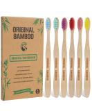 BPA Free Bamboo Charcoal Toothbrushes - Eco-Friendly 6 Pack | Biodegradable Soft Bristles for Dental Hygiene & Gum Care - Buy Online on GoSupps.com