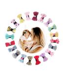 20Pcs Mini Baby Hair Clips Hair Bows for Fine Hair Boutique Grosgrain Ribbon Hair Bows Clips Barrettes Accessories for Baby Girls Newborn Infant Toddlers - Buy Online on GoSupps.com