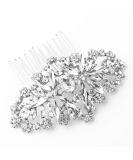 Glistening Silver Wedding Hair Comb for Bride and Bridesmaid - Side Bridal Jewelry - Buy Online on GoSupps.com