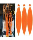 YDDM 26 Inch Pre-Stretched Braiding Hair Extensions - Orange Jumbo Braids (3 Packs) - Art Hair for Braids - Buy Online on GoSupps.com