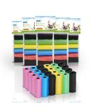 Nobleza - 1080-Count Dog Poo Bags Large Pet Waste Bags Leak-proof Unscented Pick Up Poo Bag 72 Rolls Colour Yellow Pink Blue Green Black 1 count (Pack of 1080) 5 Color - Buy Online on GoSupps.com