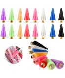 Lusofie 16Pcs Nail Rhinestones Picker Wax Replacement Tips - Multicolor Rhinestone Picker Tool for Nail Dotting Pen - 8 Colors - Buy Online on GoSupps.com