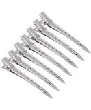 Flzonhut 12-Piece Silver Hair Clips Set - Durable Alligator Hair Clamps for Women & Girls | Perfect for DIY Hair Styling - Buy Online on GoSupps.com