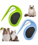 2-Piece Pet Knotting Comb Set | Steel Blade Cat Hair Removal Tool for Knots & Mats - Buy Online on GoSupps.com