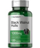 Black Walnut Hulls | 1000 mg | 120 Capsules | Non-GMO & Gluten Free | by Horbaach - Buy Online on GoSupps.com