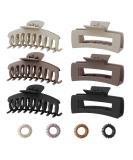 Shop Kavya Big Thick Hair Clips - Slide-Resistant 11 cm Rectangular Hair Clip Set for Women | Stylish Hair Jewelry - Buy Online on GoSupps.com