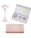 Premium Rose Quartz Face Roller - Natural Crystal Facial Roller for Skin Care & Anti-Aging | Massager for Face Eyes & Neck - Buy Online on GoSupps.com