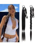 My-Lady 34 inch Dark Brown DIY Braided Ponytail Extension | Wrap Around Braid Hairpiece for Women - Buy Online on GoSupps.com