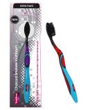 TOPMED ETS Smokers Charcoal Toothbrush Extra Hard - 1 Count (Color May Vary) - Buy Online on GoSupps.com