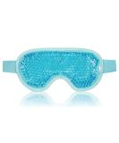 Reusable Gel Eye Mask for Puffy Eyes & Stress Relief - Hot Cold Beads - Blue - Buy Online on GoSupps.com