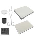 6pcs High Purity Graphite Crucible Set - Ingot Mold Kit for Melting Gold, Silver, Copper - Casting Tools for Metal Melting - Buy Online on GoSupps.com