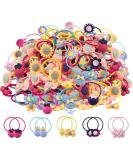 100 Pack Mix Colors Girls Elastic Hair Ties - Soft Rubber Bands & Ponytail Holders for Toddlers & Kids - Perfect Hair Accessories - Buy Online on GoSupps.com