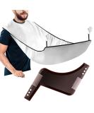 Singwow 2-in-1 Beard Shaping Tool & Shaving Bib Set - Grooming Template + Apron | Ultimate Gift for Men's Beard Trimming Kit - Buy Online on GoSupps.com