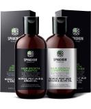 Natural Argan Oil Hair Growth Shampoo & Conditioner with Peat Mud - Prevents Hair Loss, Repairs Thin & Damaged Hair - SLS & Paraben Free - Buy Online on GoSupps.com