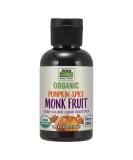 Now Foods Organic Monk Fruit Sweetener Pumpkin Spice | Zero-Calorie Liquid 1.8 fl oz - Buy Online on GoSupps.com