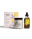 Terra Beauty Bars Floral Love Gift Set | Natural Body Oil & Bath Salt | Vegan Skincare - 2 Pieces - Buy Online on GoSupps.com