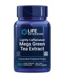 Life Extension Mega Green Tea Extract Lightly Caffeinated 100 Vegetarian Capsules - Buy Online on GoSupps.com