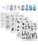 KADS 5Pcs Nail Stamp Plates Set - Ocean Series Nail Art Stamping Template - Buy Online on GoSupps.com