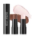 Dual-Ended Highlighter Contour Stick - Waterproof & Long Lasting 2 in 1 Cream Bronzer Stick for All Skin Tones - Buy Online on GoSupps.com