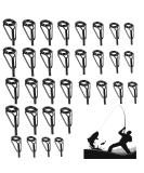 Bajiuxhfei 32-Piece Fishing Rod Repair Kit | Top Ring Rod Rings & Accessories - 8 Sizes for Optimal Fishing Performance - Buy Online on GoSupps.com