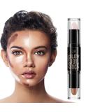 AZLESLOG Dual Cream Contour Stick - Highlight & Contour Bronzer Stick for Face Shaping - Ivory and Dark Coffee Shades - All Skin Types - Buy Online on GoSupps.com
