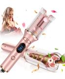Automatic Curling Iron - Auto Curling Wand with 1" Ceramic Barrel | Dual Voltage 4 Temp & Timer - Hot Tools Pink - Buy Online on GoSupps.com